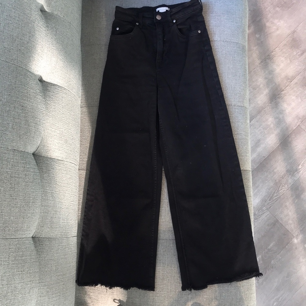 H&M Black Wide Leg Pant